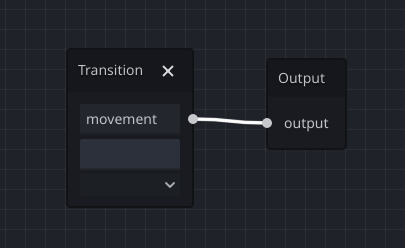 Transition node named movement